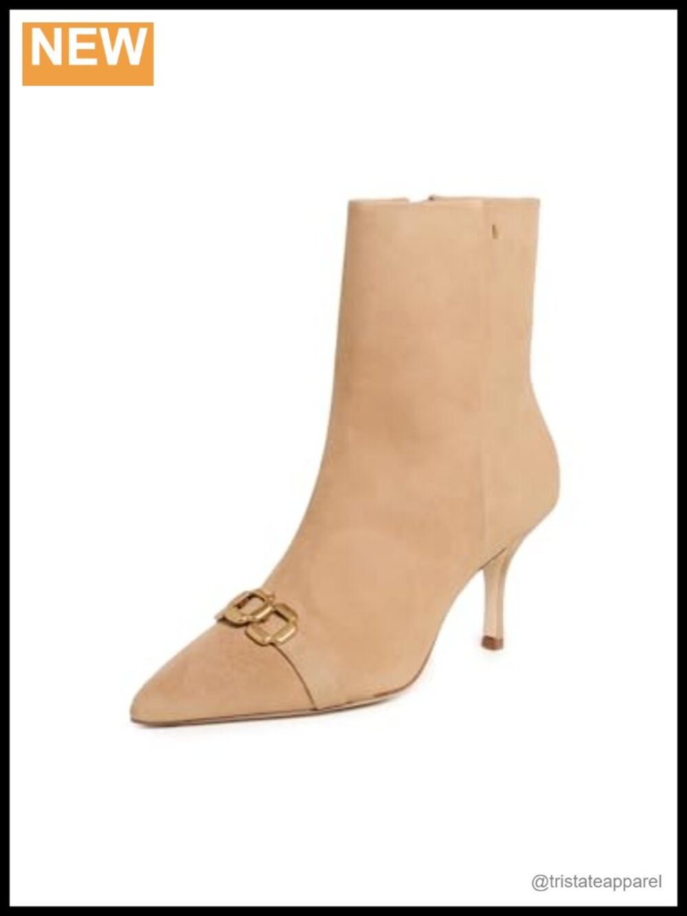 Suede Stiletto Ankle Boots Pointed Toe Zip